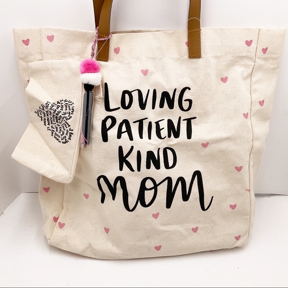 🆕{Eccolo} Canvas Pom Pom Tote Dayna Lee Collection - Picture 16 of 16